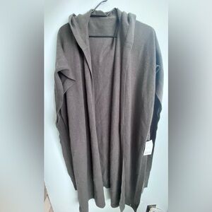 Athleta Taupe Hooded Wrap